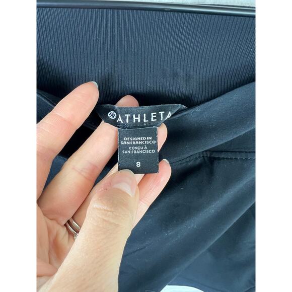 Athleta Women's Soho Mini Skort High-Waist Pull-On Stretch in Black Size 8 - Picture 4 of 7